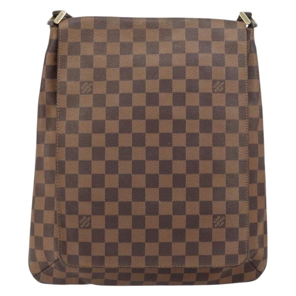 Louis Vuitton Damier Ebene Musette Shoulder Bag Brown